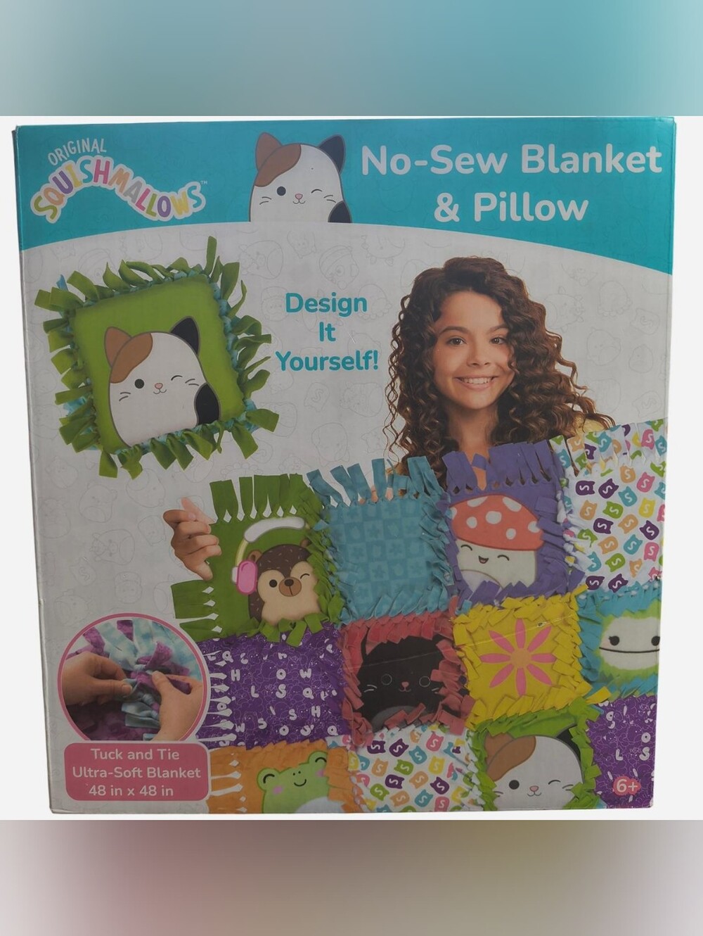 Squishmallows No Sew Dream Blanket Set